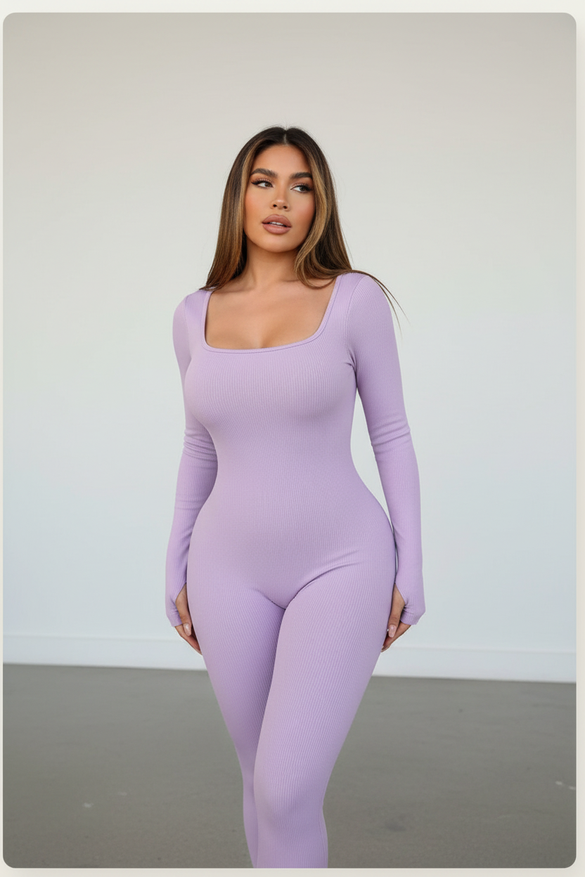 Lavender Purple Yoga Jumpsuit